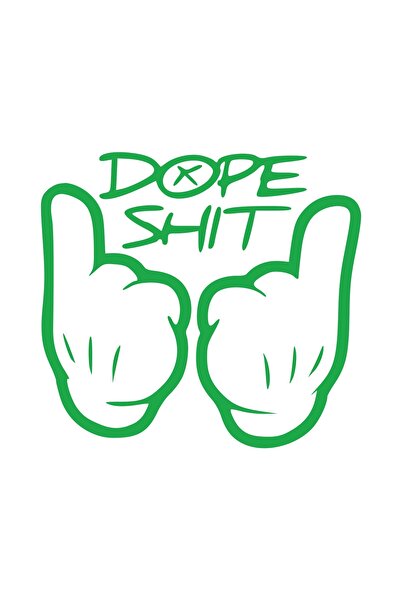 Reysa Tasarım ملصق دوب شيت مقاس 17 × 17 سم باللون الأخضر