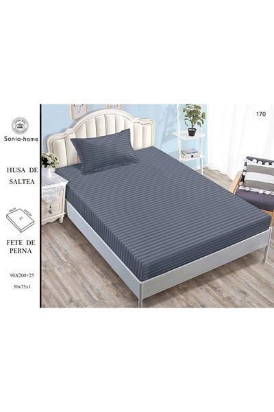 Sonia-home Mattress cover 90X200 ±25 cm and 1 pillowcase 50X75 cm Sonia Home Design - anthracite