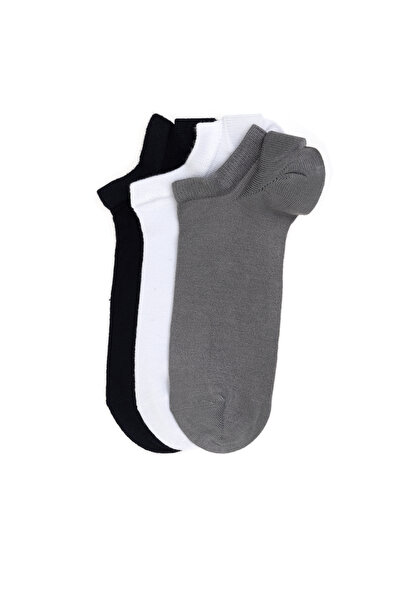 Pierre Cardin Erkek Bambu Karışımlı 3'lü Paket Gri Patik Basic Çorap 50308480-100