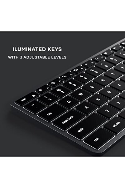 Satechi Slim W3 Wired Backlit Keyboard with Numeric Keypad