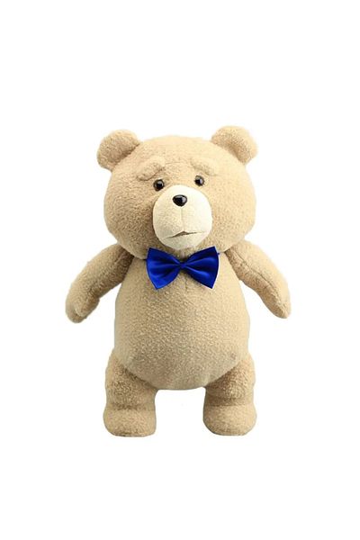 Choice FireBrick 46cm TED Plush Movie Teddy Bear TED 2 Plush Doll Toys In Apron styles Soft Stuffed Animals