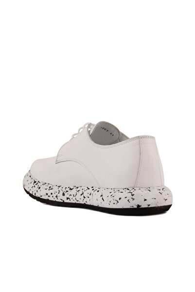 SailLakers - White Leather Lace-Up Men's Casual Shoes 101-1003-t01132