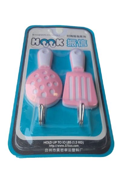 Generic Set of 2 plastic towel hooks