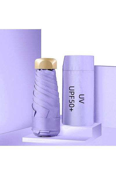 Choice Purple Mini Pocket Umbrella Small Sun Rain Umbrellas Vinyl Folding Umbrella UV Ultraviolet Protectio