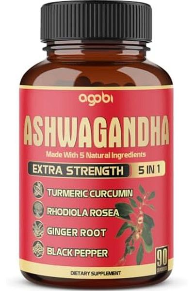 agobi Ashwagandha Capsules, 5in1 Equivalent to 5200mg Powder