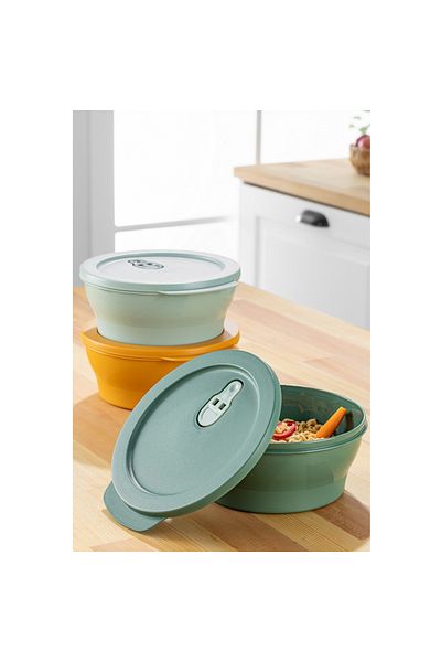 UnicUtil Set of 3 plastic casseroles, UnicUtil, Spacious Elegant, Multicolor