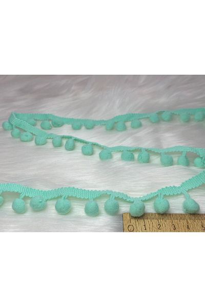 BİGÜMEX Green Stripe Pompom 1 Mt