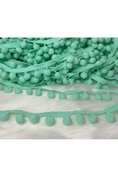 BİGÜMEX Green Stripe Pompom 1 Mt