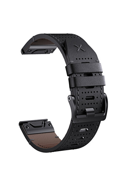 Choice حزام QuickFit أسود قابل للتنفس مقاس 26 مم، مقاس 22 مم، مناسب لـ Epix G...