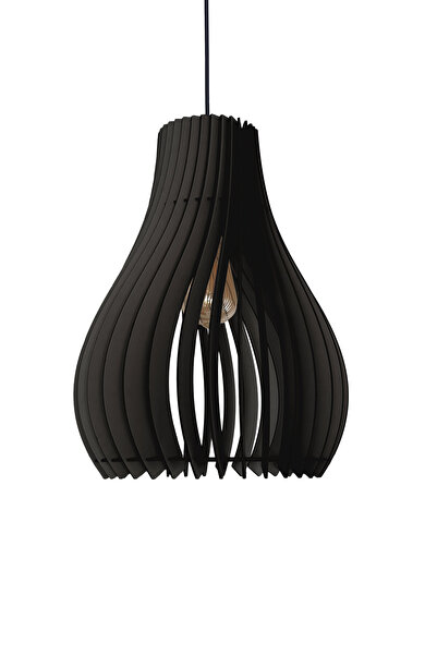 Design OTTO 14 Renk Modern Ahşap Bohem Avize Tekli Sarkıt Lamba Sarı Kırmızı ...