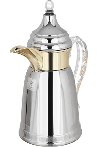 Alsaif Gallery Thermos Dallah Tamim 8, Al Saif Gallery, 0.35 Liter, Transparent Handle, Internal Steel Insulation,