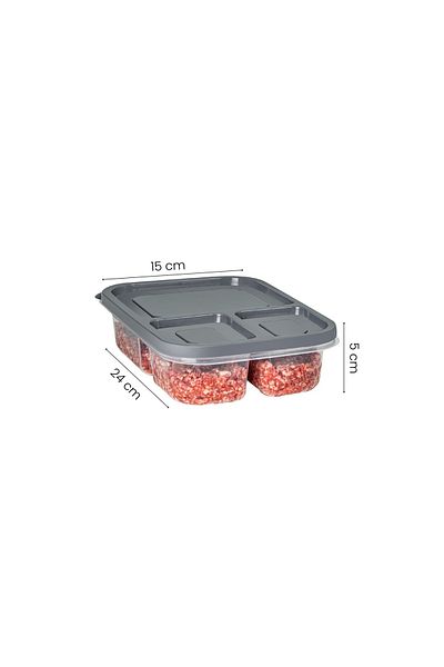 UnicUtil Set of 8 plastic casseroles, UnicUtil, Lightweight Elegant, Anthracite