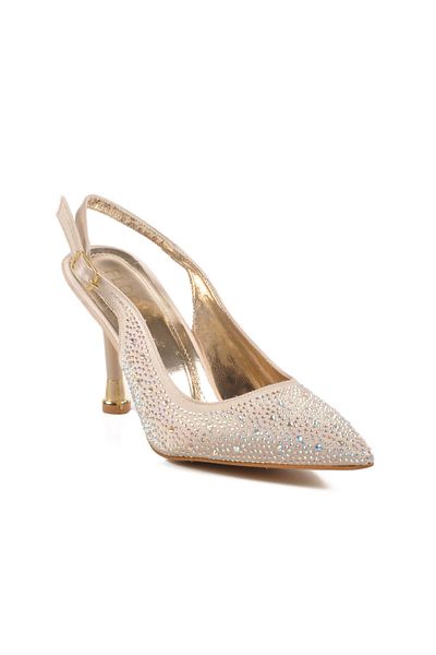 AYAKMOD Gold Women's Evening Dress Shoes T-101 Z