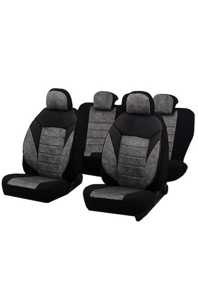 SMARTIC Huse scaune auto, Diamond, 11 piese, compatibile airbag, rabatabile, 3 straturi de material