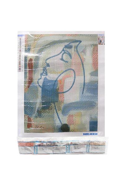 Roco Lady Face Diamond Painting Kit 20 Packs Crystal Beads + Tools + Pattern