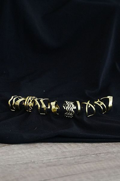 Lisinya Joint Ring 10-Piece Combination Pack Gold Color - Lisinya