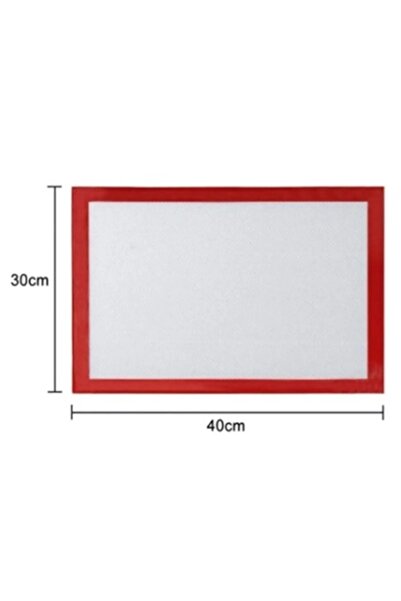 Kitchen Beauty 2 Adet 30x40 Fırınlanabilir Yıkanabilir Kendinden Yağlı Silikon Pişirme Ve Hamur Açma Matı Silipat