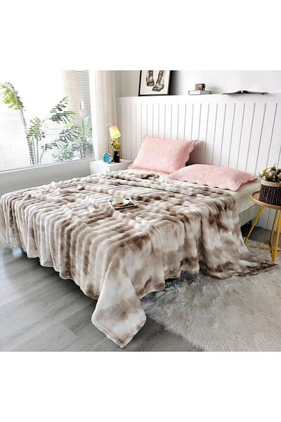 Sonia-home Cocolino blanket 200 x 230 Sonia Home Design - beige white