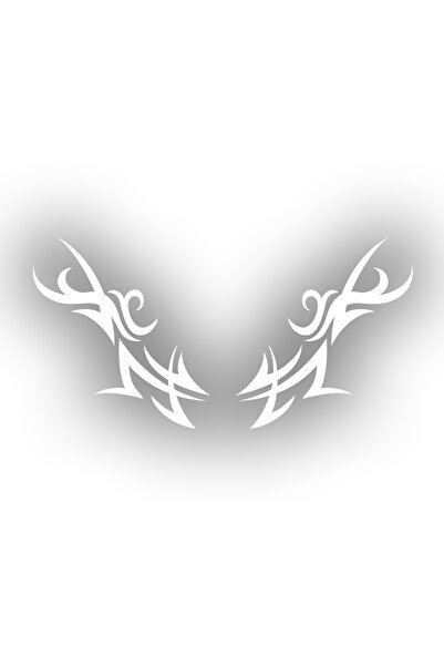 Reysa Tasarım ملصق قبلي مزدوج مقاس 17x17 سم باللون الأبيض