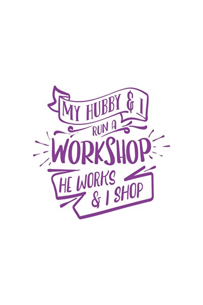 Reysa Tasarım ملصق ورشة عمل مقاس 17x17 سم أرجواني