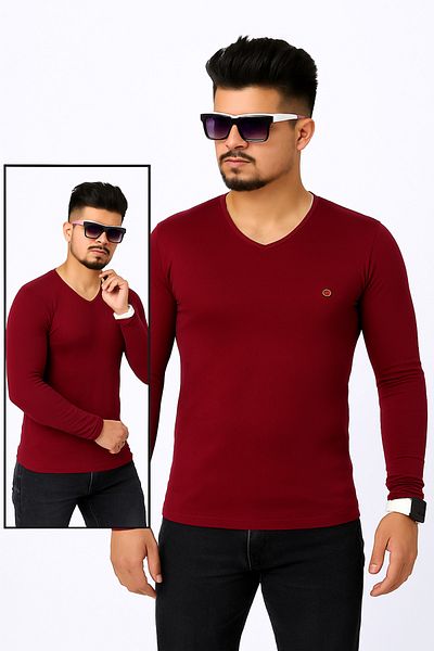 ASSAF Men's Long Sleeve Compression Body Fitness T-Shirt