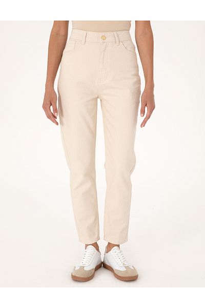Pierre Cardin Beige Mom High Waist Fit Jean Trousers 50313225-Vr011
