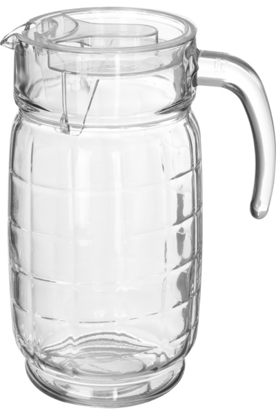 Alsaif Gallery Glass Jug, 1800 ml, Lid - Transparent