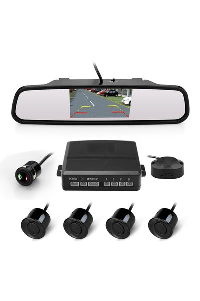 Otovo Güvenli Park Asistanı 4.3 İnç HD Geri Görüş Kamerası & Sensör Aynaya Geçmeli