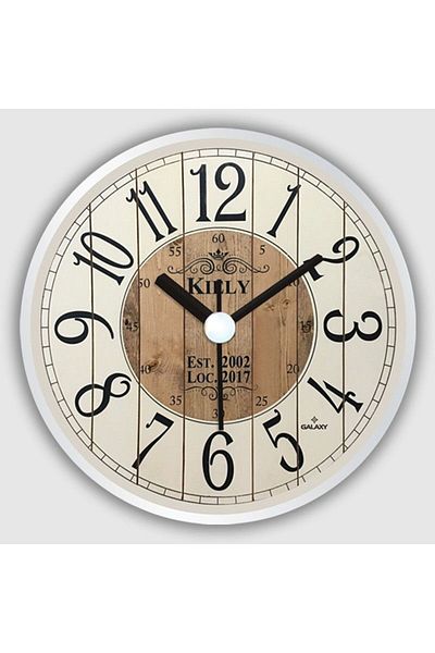 ATABY Galaxy Magnet Refrigerator Clocks, Round, 10 cm