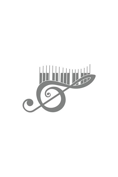 Reysa Tasarım Music and Musical Note Sticker 17X17 cm Gray
