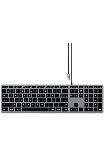 Satechi Slim W3 Wired Backlit Keyboard with Numeric Keypad
