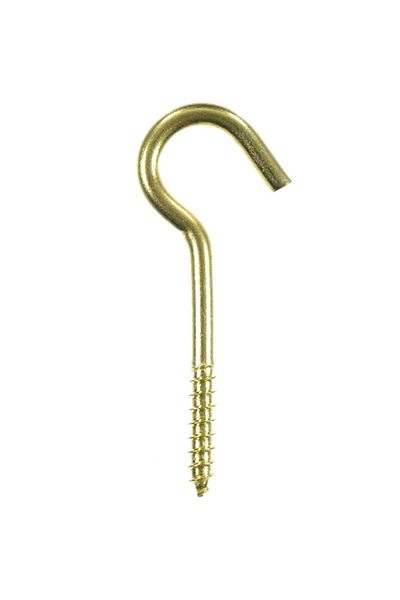ACE 3-Piece Polished Brass Screw-In Ceiling Hook Gold 2-1/2inch