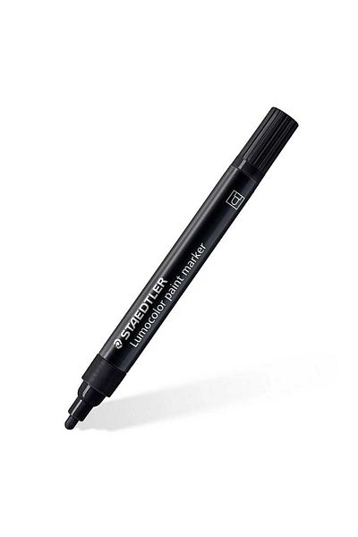 Staedtler Marker permanent cu vopsea acrilică Lumocolor negru