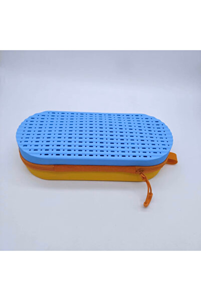 Choice blue-yellow Swim Goggle Case For Swimming Goggles, Silicone Protective...