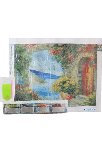 Roco Ocean View Diamond Painting Kit 26 Packs Crystal Beads + Tools + Pattern