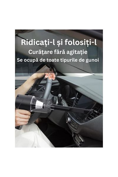 Generic Aspirator portabil wireless FL-8803, încărcare FOTOFUN USB-C, 12000 pa, 100W