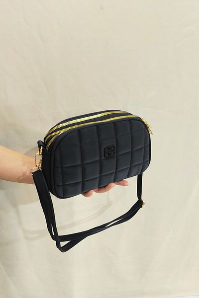 Weynes Women's Black Daily Quality Three-Eye Shoulder Bag Wsb5004