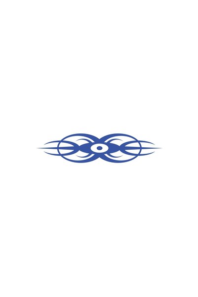 Reysa Tasarım Eye Tribal Sticker 17X17 cm Blue