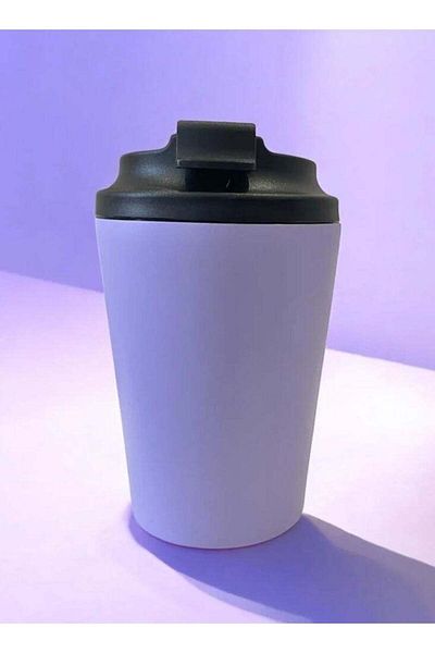 Generic كوب قهوة للسفر مصنوع من الفولاذ المقاوم للصدأ معزول لحفظ المشروبات الساخنة والثلج للاستخدام في المنزل والمكتب