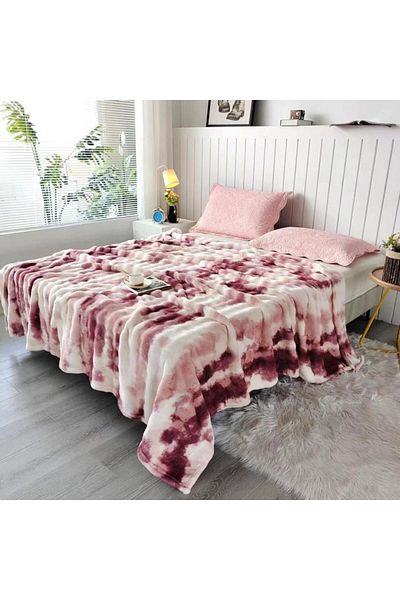 Sonia-home Cocolino blanket 200 x 230 Sonia Home Design - burgundy white