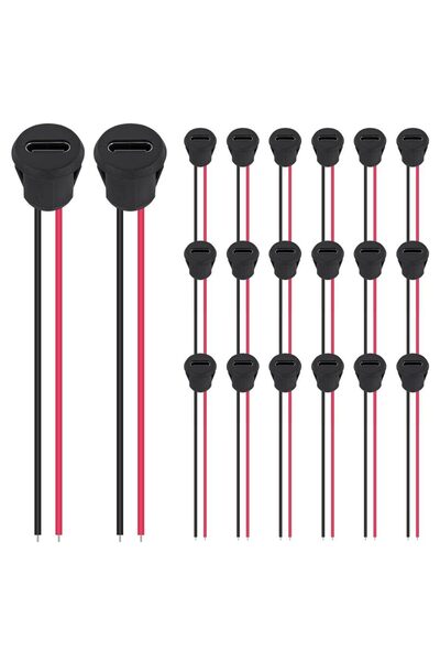 choice2 no connector 20pcs 10/20PCS Type-C Female 2P Direct Crimp USB Female ...
