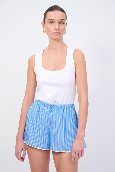 Love My Body Moda Tutkusu Çizgili Şort