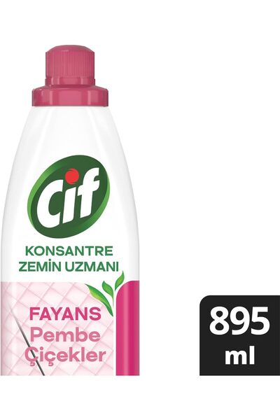 Cif Konsantre Zemin Uzmani Fayans Pembe Çiçekler 895 ml