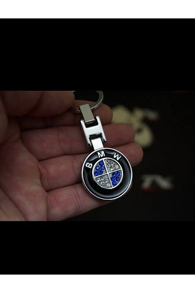 ÇELİKSİLVERTAKI Bmw Stone Metal Premium Keychain
