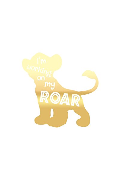 Reysa Tasarım ملصق روار دوج مقاس 17×17 سم ذهبي