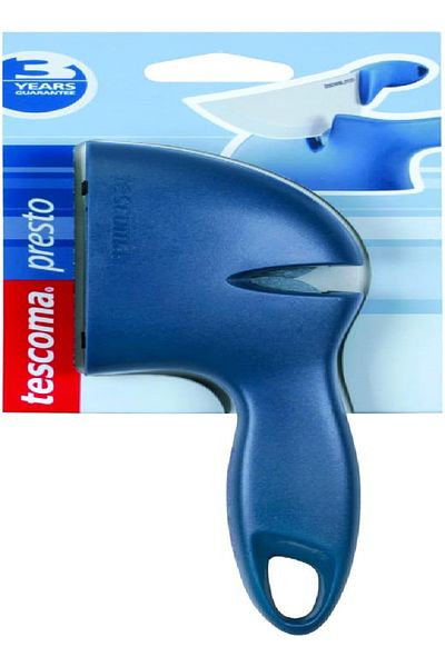 TESCOMA Knife Sharpener – Blue, Compact & Efficient