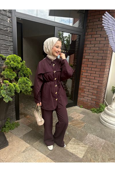 BEFABOUTİQUE Design Gold Button Tie Suit