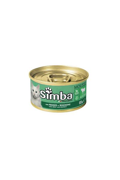 Simba Simba Wet Cat Food - Beef and Liver Flavor Pack of 24*85Gram
