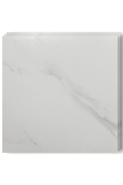 HOZRO Set 10 x Placi PVC Autoadezive HOZRO, Pentru Podea, Stil Marmura, Grosime 1.4 mm, Culoare Alb