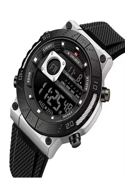 Naviforce Sports Watches Relojes Digitales Alloy Round Case Chronograph Watch